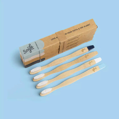 BAMBOO TOOTHBRUSH -  4 PACK